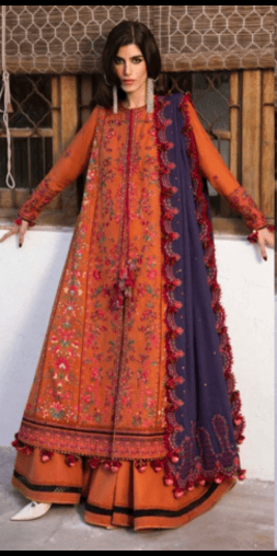 3-Piece Unstitch Winter Embroidered Dhanak Suit MB-610
