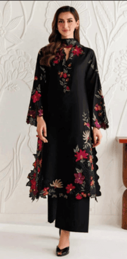 3-Piece Unstitch Embroidered Dhanak Suit IZ-2955