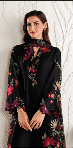 3-Piece Unstitch Embroidered Dhanak Suit IZ-2955